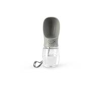 lionto Bouteille d’Eau pour Chiens et Chats, 350 ML, Gourde Portable Anti-Fuite en Plastique ABS Alimentaire avec Verrouillage, Passe au Lave-Vaisselle, idéale pour Les déplacements, Gris