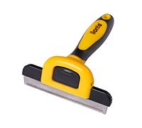 lionto Brosse pour Chien brosse démêlante brosse pour le sous-poil peigne pour Chien brosse de sous-poil pour désépaissir pour les poils mi-longs à longs, large