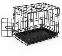 lionto Cage de transport pour chats pliable avec bac de sol hygiénique, 45x31x36 cm