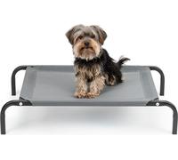 lionto Chaise longue pour chiens Outdoor surélevée, 75x47 cm, gris