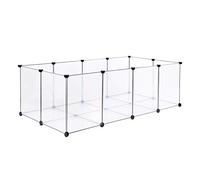 lionto Enclos pour Animaux Enceinte intérieure Extensible Petits Animaux 145x74x47 cm