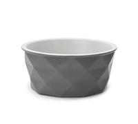 lionto Gamelle en céramique avec Fond antidérapant en Silicone, 1100 ML, Gamelle pour Chien en matériau Robuste, Facile à Nettoyer, Design Ergonomique, Gamelle d'eau pour Chiens et Chats, Gris
