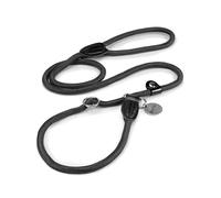 lionto Laisse Retriever Laisse pour Chien Laisse de Dressage Laisse de Traction, Longueur 170 cm Noir