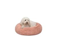 lionto Lit Donut pour Chiens et Chats, lit Rond Moelleux pour Petits et Grands Animaux domestiques, Ø50 cm, lit pour Chats en Peluche Doux, Coussin pour Chien avec Rembourrage Extra épais, Rose