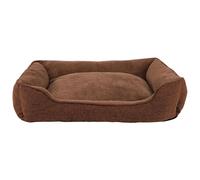 lionto Panier Chien Coussin Chien Corbeille Chien Housse Amovible, (L) 110x80 cm Marron