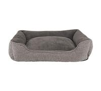 Lionto Panier Chien avec Coussin et Housse Amovible, (M) 90x75 cm Gris