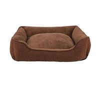 lionto Panier Chien, Coussin Chien, Corbeille Chien, Housse Amovible, (S) 75 X 60 cm, Marron