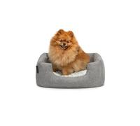 lionto Lit pour Chien Coussin réversible Panier Chiens, (S) 60x50 cm Gris