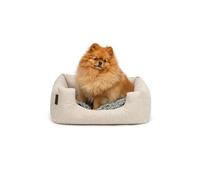 lionto Lit pour Chien Coussin réversible Panier Chiens, (S) 60x50 cm Beige