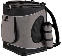lionto Sac à dos pour petits chiens, gris/noir