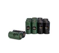 lionto Sachets pour déchets canins, 600 sachets, (40 rouleaux de 15 sachets), noir/vert