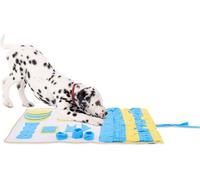 lionto Tapis à renifler pour chiens, 100x60 cm, jaune/bleu