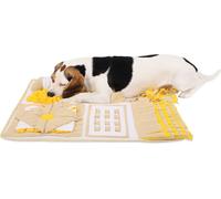 lionto Tapis à renifler pour chiens, 70x60 cm, jaune/brun