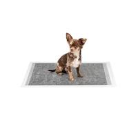 lionto Tapis d'entraînement pour Chiens en Fibre de Carbone à 6 Couches avec Bandes adhésives, 100 pièce 60x90 cm, Grande capacité d'absorption pour Animaux Malades et incontinents, Noir/Blanc