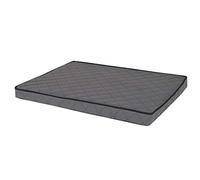 lionto Tapis orthopédique pour Chien avec Mousse mémoire, Coussin Protecteur pour Les articulations en Simili Cuir Facile d'entretien, 100x70 cm, Housse Amovible et Dessous antidérapant, Gris