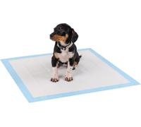 lionto Tapis d'entraînement pour Chiens à 6 Couches avec Bandes adhésives, 50 pièce 60x60 cm, imperméables grâce à Une Grande capacité d'absorption pour Animaux Malades et incontinents, Bleu/Blanc