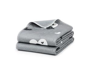 lionto Tapis pour Chiots réutilisables, Lot de 2, 61x46 cm, lavables jusqu'à 90°, Ultra absorbants pour la propreté, Tapis d'entraînement antidérapants pour Chiens âgés, 4 Couches, écologiques, Gris