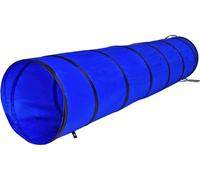 lionto Tunnel d’extérieur Robuste pour Grands & Petits Chiens, 200x40 cm, Tunnel de Jeu Pliable pour Enfants avec piquets, en matériau résistant, Tunnel d’agilité Stable avec Sac de Transport, Bleu