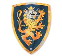 Liontouch Bouclier Chevalier Enfant - Chevalier Noble, Moyen, Bleu, 3 Ans+ | Chevalier Noble | Bouclier Médiéval en Mousse 39,1 x 30 cm pour Déguisement, Jeu de Rôle, Combats Imaginaires & Aventures