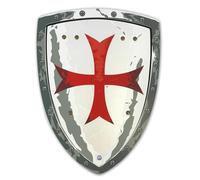 Liontouch Bouclier Chevalier Enfant en Mousse - Chevalier Maltais, 3 Ans+ | Chevalier Maltais | Bouclier Médiéval en Mousse avec Croix Rouge pour Déguisement, Jeu de Rôle & Aventures de Chevalier