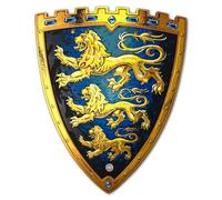 Liontouch - Bouclier du Roi Lion Triple | Jeu De Simulation Médiéval en Mousse pour Enfants Prêts pour des Aventures Chevaleresques | Armes & Armures Sécurisées pour Déguisements Royaux