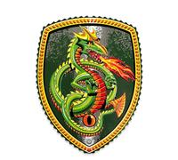 Liontouch Bouclier Pourfendeur de Dragon pour Enfant en Mousse - 3 Ans+ | Pourfendeur de Dragon | Bouclier en Mousse pour Déguisement, Défense Imaginaire, Jeu de Rôle & Aventures Fantastiques