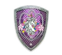 Liontouch Bouclier Princesse Licorne pour Enfant en Mousse - 3-6 Ans | Princesse Licorne | Bouclier Rose en Mousse avec Détails Fleuris pour Déguisement, Jeu de Rôle & Aventures Royales