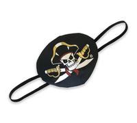 Liontouch Cache-Œil Pirate pour Enfant - Capitaine Cross, 3 Ans+ | Capitaine Cross | Accessoire Pirate avec Motif Crâne pour Déguisement Pirate, Jeu de Rôle, Chasse au Trésor & Aventures