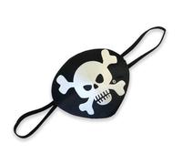 Liontouch Cache-Œil Pirate pour Enfant - Capitaine Rayure Rouge, 3 Ans+ | Capitaine Rayure Rouge | Accessoire Pirate avec Motif Crâne pour Déguisement, Jeu de Rôle, Chasse au Trésor & Aventures
