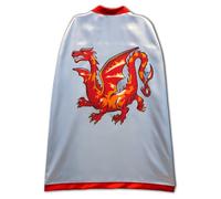 Liontouch - Cape de Chevalier Dragon Ambré - 3-8 Ans - Taille Unique - Jouet de Jeu Médiéval - Manteau pour Garçons Prêt pour L'Aventure - Jeu de Rôle, Déguisement, Déguisements et Costumes Royaux