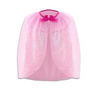 Liontouch - Cape Pailletée de Reine Rosa | Pour Filles 3-8 Ans - Taille Unique | Cape Rose Étincelante pour Déguisements de Princesse, Jeux de Rôle & Costumes Royaux