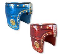 Liontouch - Casques de Chevalier Noble pour Garçons, Bleu/Rouge | 3-8 Ans -Taille Unique | Jouets en Mousse pour Enfants| Accessoires d'Armure Durable et Sûr pour Costumes de Chevaliers & Déguisement