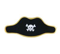 Liontouch Chapeau Pirate pour Enfant - Crâne, Taille Unique, 3-8 Ans | Capitaine Rayure Rouge | Chapeau de Pirate en Mousse avec Motif Crâne pour Déguisement Pirate, Jeu de Rôle & Aventures