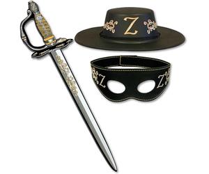 Liontouch Coffret de Déguisement Z-Bandit - Épée, Masque & Chapeau, 3-8 Ans | Z-Bandit | Coffret avec Épée en Mousse, Masque & Chapeau pour Déguisement, Jeu de Rôle & Aventures de Héros Masqué