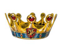 Liontouch Couronne de Chevalier en Mousse pour Enfant - Réglable, 3-6 Ans | Accessoire Royal Réglable | Couronne en Mousse pour Déguisement de Chevalier, Jeu de Rôle & Aventures Médiévales