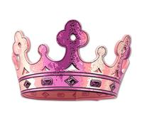 Liontouch - Couronne de Princesse Rose pour Enfants et Jeunes Filles | Taille Ajustable avec Velcro - Age 3+ | Accessoire Royal pour Costumes et Jeux Prétendus | Mousse Douce Sûre et Durable