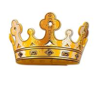 Liontouch Couronne de Roi Dorée pour Enfant - Taille Ajustable, 3+ | Couronne Roi Enfant Dorée Ajustable | Accessoire Royal pour Déguisement, Jeu de Rôle, Châteaux & Aventures Imaginaires
