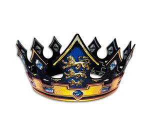 Liontouch Couronne de Roi pour Enfant - Triple Lion, Ajustable, Dès 3 Ans | Triple Lion | Couronne Royale en Mousse avec Fermeture Ajustable pour Déguisement, Jeu de Rôle & Aventures Royales