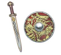 Liontouch Épée & Bouclier Viking pour Enfant - Ensemble en Mousse dès 3 Ans | Inspiré de Harald | Accessoires Viking pour Garçons, Déguisement Viking, Jeu de Rôle, Combats & Aventures