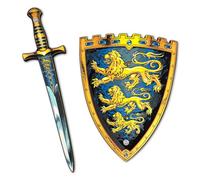 Liontouch - Épée et Bouclier Jouets pour Garçons - 3-6 Ans | Ensemble de Jeu en Mousse en Style Médiéval Régal | Armes Sécurisées et Accessoires de Bataille pour Costumes Royaux et Déguisements