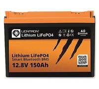 LIONTRON LiFePO4 12,8 V 150 Ah LX; 1920 Wh ; > 3000 Cycles à 90% de Profondeur de décharge (DOD) avec Surveillance BMS et Bluetooth ; pour Camping-Car ou Bateau 355 x 170 x 262 mm - LISMART12150LX