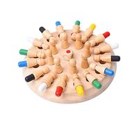 LIOOBO 1 Ensemble Jeu Éducatif Bois pour Garçon Fille Mémoire pour Reconnaissance des Couleurs Développement Cognitif pour Éducation Précoce Renforcement Concentration
