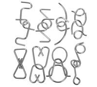 LIOOBO 1 Ensemble Puzzles Métalliques Interconnectés Jouets Éducatifs pour Garçon Fille Stimulez la Créativité Pensée Critique Jeux de Amusants pour Développement de Intelligence