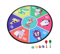 LIOOBO 1 Ensemble Tableau de Fléchettes pour Garçon Fille avec Balles Adhésives Set de Jeu Intérieur et Extérieur pour Anniversaire Jouets Activités Ludiques pour Garçons et Filles