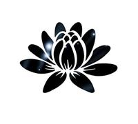 LIOOBO 1 pc Lotus Sticker Mural Fleur Miroir Peel and Stick Acrylique Stickers Muraux Stickers Muraux Muraux pour Salle De Bains Chambre Salon