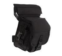LIOOBO 1 Pièce Banane Pochette Cuisse De Jambe Étanche Polyvalent Poche Extérieure De Cuisse De Rangement à La Taille Sportif Élégant Tissu Oxford Black