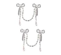 LIOOBO 1 Pièce Épinglette à Col En Alliage Pour Hommes - Chandail Châle Clips - Broche Nœud Accessoire Élégant Pour Chemise Et Costume Idéal Pour Les Occasions Spéciales Et