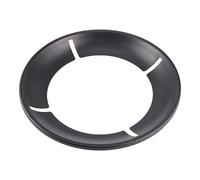 LIOOBO 1 pièce Support de Wok Antivent Couvre Réchaud Économiseur de Gaz Noir pour Cuisinière à Gaz Réduit Cuisson et Économise de