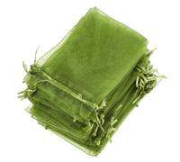 LIOOBO 100 pièces Sachet de Protection pour Fruits Filet Nylon pour et Vergers à Cordon pour Pommes Raisins Légumes Réutilisable et Pratique