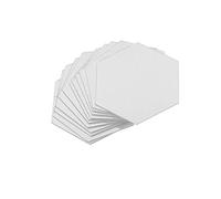 LIOOBO 12 pcs Hexagonal Miroir Sticker Mural Acrylique Bricolage Stickers muraux décoration pour la Maison Salon Chambre Artisanat Faisant décor 8x8 cm (Argent)